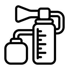 Breast Pump Device Line Icon