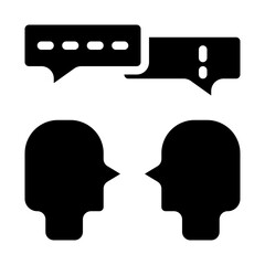 Conflict Management Solid Icon