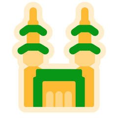 kaaba mecca sticker style