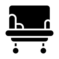 Hospital Cradle Solid Icon