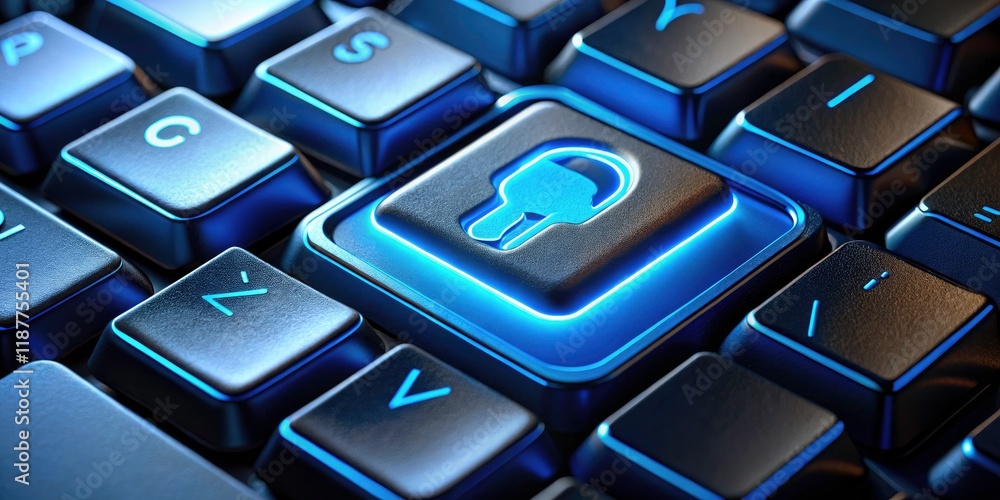 Aufkleber cybersecurity safeguards your data through encrypted networks, password protection, and secure key m