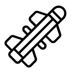 Missile Line Icon