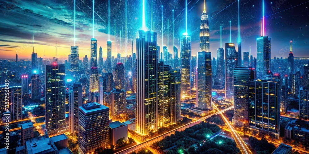 Aufkleber from above, big data reveals itself: binary code fueling deep learning, vr visualizing ai-driven dat