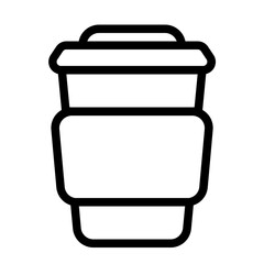 Paper Cup Line Icon