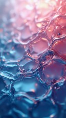 Wavy Glass Shapes Background