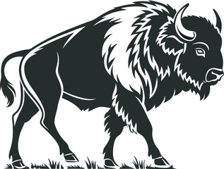 bison silhouette design
