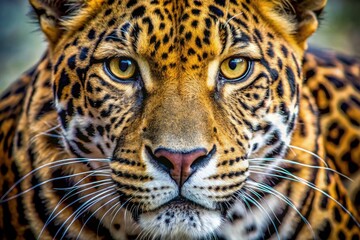 Obraz premium Leopard Print Texture Background, Wild Animal Fur, Realistic Leopard Skin Pattern, Animal Print Design