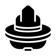 Scout Hat Solid Icon