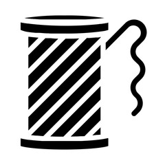Sewing Thread Solid Icon
