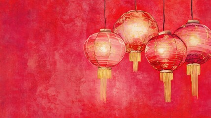 Watercolor of Happy Chinese New Year 2025,Year of the snake zodiac sign,Snake illustration and design,Asian elements gold paper cut style,Lunar new year concept,New Year card 2025.