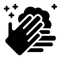 Washing Hands Solid Icon