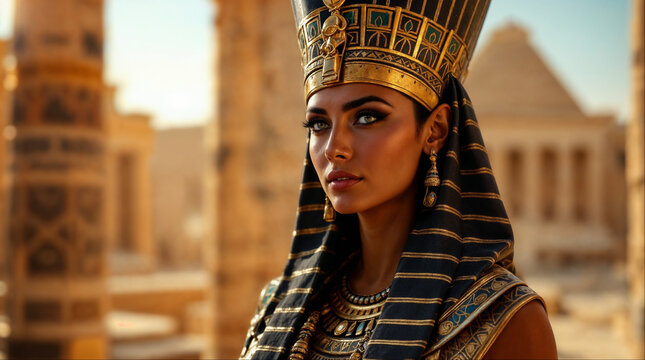 Portrait of Ancient Egyptian Queen Nefertiti 10k High resolution