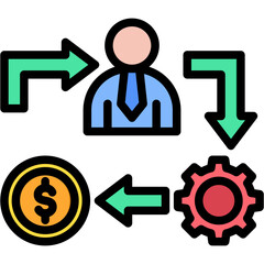 Implementation lineal color icon