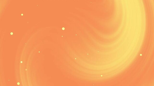 Orange swirling background with pale yellow dots suitable for web design, social media graphics, spunky themed projects, and abstract art.