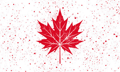 maple leaf grunge style design (artwork 3)