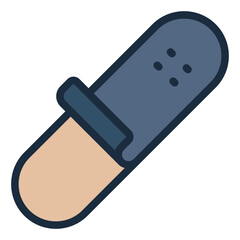 Griptape filled line icon representing skateboard grip accessories