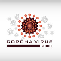 Virus logo. Covid icon and sign 