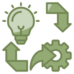 Implementation Icon Element For Design