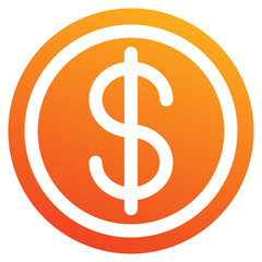 Money icon element for design