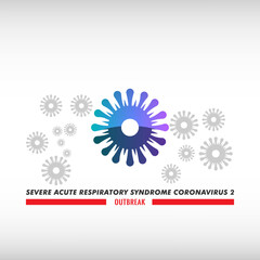 Virus logo. Covid icon and sign 