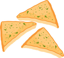 Toast Garlic Bread Food Illustration