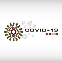 Virus logo. Covid icon and sign 