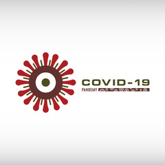 Virus logo. Covid icon and sign 