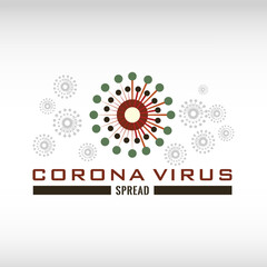 Virus logo. Covid icon and sign 