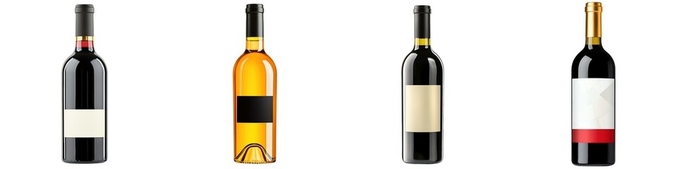 A collection of wine bottles showcasing various styles and colors for elegant occasions.