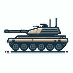 Obraz premium vector image of tank