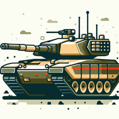 Fototapeta premium vector image of tank