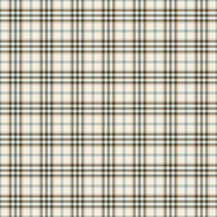 Coastal Plaid Check Seamless Pattern - Cute plaid check repeating pattern design