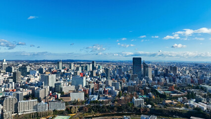 city, aerial view, urban, landscape, scenery, drone, outlook, advance, progress, blue sky, society,...