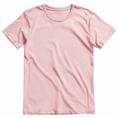 Pink T-Shirt Blank Mock Up Isolated