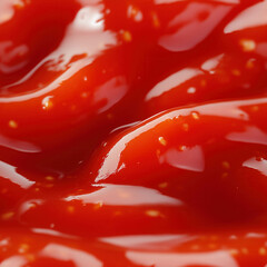 Red Thick Sauce Zoomed In Seamless Pattern