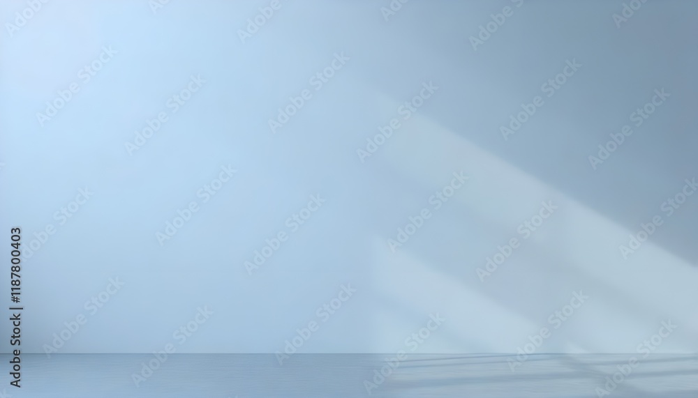 Fototapete A universal abstract gray-blue background with soft rays of illumination, creating a serene atmosphere, perfect as a light interior wall backdrop for presentations