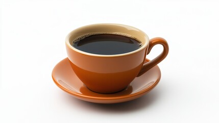 Coffee drink mockup on white background