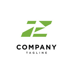 Letter Z Golf Flag Logo Icon Vector
