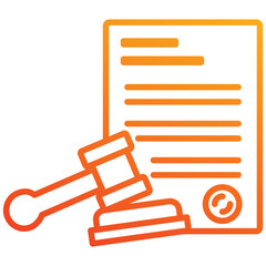 Legal Document icon element for design