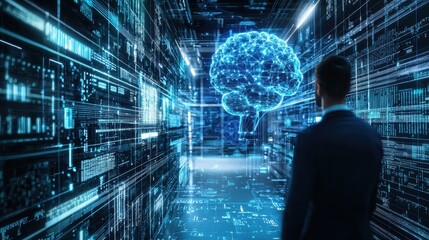 Obraz premium Startup Innovators Exploring Quantum Computing