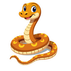 Fototapeta premium cartoon snake cartoon