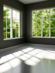 Fototapeta premium Serene Room Bathed in Soft Celestial Light
