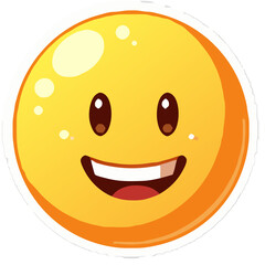 Fototapeta premium smiling orange cartoon