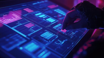 An individual ticks off a digital checklist, assisting with task management and progress.