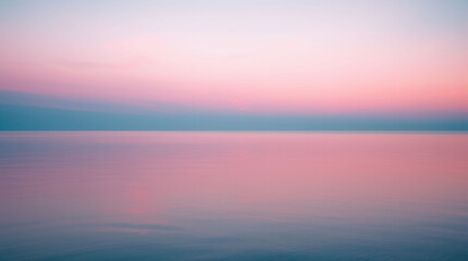 Fototapeta premium Dreamy Pastel Sky Over Ocean