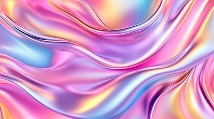 Fototapeta premium Holographic Abstract Pink Pastel Gradient Background