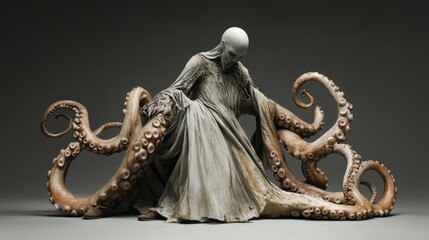 Portrait of a Mythical Male Creature from the Ocean