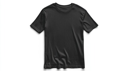 Black T-Shirt Mockup: Simple, Clean, and Versatile Apparel Design