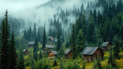 Misty Mountain Cabins: A Serene Escape in the Forest
