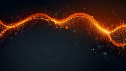 Obraz premium Orange background vector illustration lighting effect graphic for text and message board design infographic Generative AI